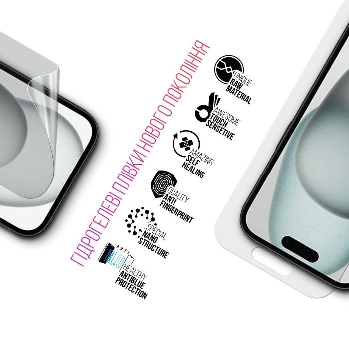 Пленка защитная Armorstandart Kit Clear + Anti-Blue Apple iPhone 15 (ARM80677) изображение 3