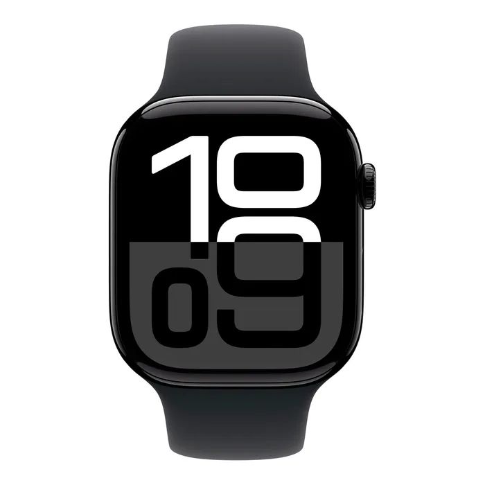 Смарт-часы Apple Watch Series 10 GPS 46mm Jet Black Aluminium Case with Black Sport Band - S/M (MWWP3QH/A) изображение 2