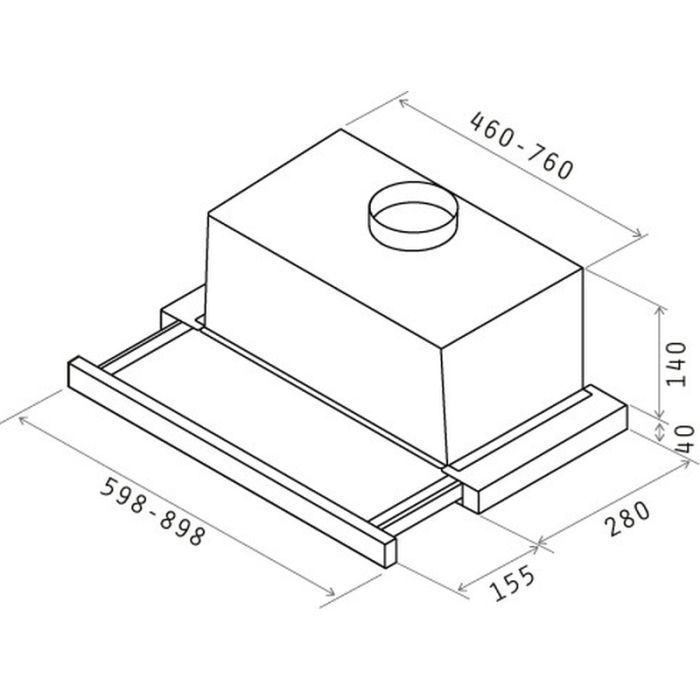 Вытяжка кухонная Elica TT14 STD GRIX/A/60 изображение 5