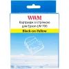 Лента для принтера этикеток WWM для Epson LW-700 24mm х 8m Black-on-Yellow (WWM-SC24Y)