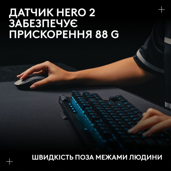 Мышка Logitech G Pro 2 Lightspeed Wireless Black (910-007295) изображение 10