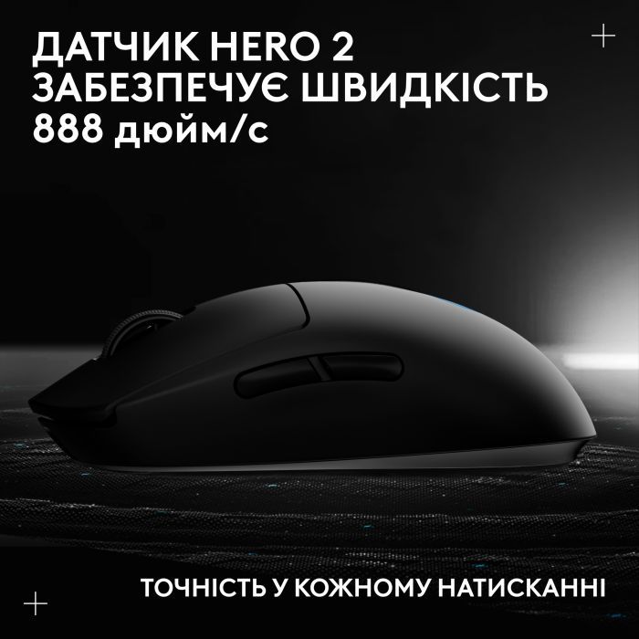 Мышка Logitech G Pro 2 Lightspeed Wireless Black (910-007295) изображение 11