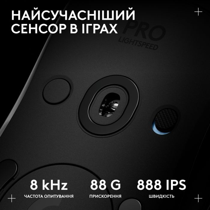 Мышка Logitech G Pro 2 Lightspeed Wireless Black (910-007295) изображение 4
