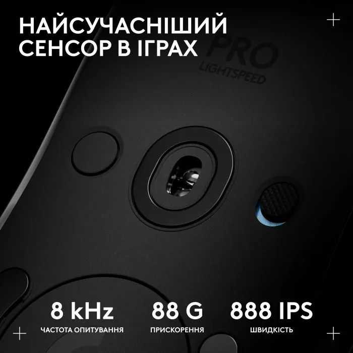 Мишка Logitech G Pro 2 Lightspeed Wireless Black (910-007295) зображення 4