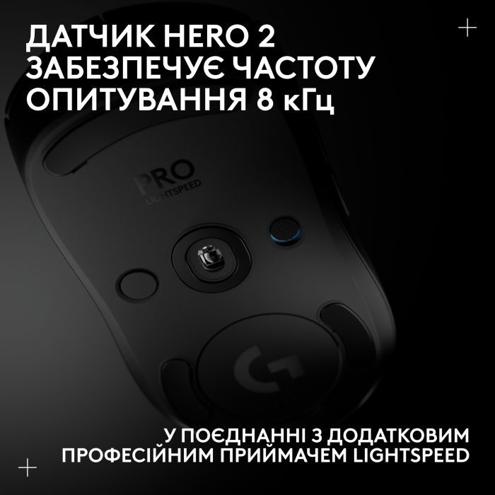 Мышка Logitech G Pro 2 Lightspeed Wireless Black (910-007295) изображение 9