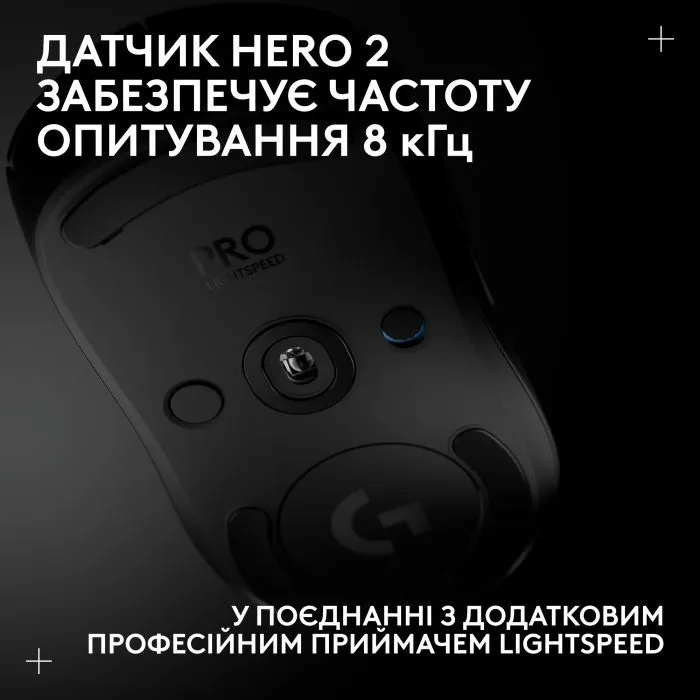 Мишка Logitech G Pro 2 Lightspeed Wireless Black (910-007295) зображення 9