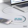 Дата кабель USB-C to Lightning 2.0m USB 2.0 60W silicone white Digitus (AK-600110-020-W) изображение 5
