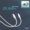 Дата кабель USB-C to Lightning 2.0m USB 2.0 60W silicone white Digitus (AK-600110-020-W) изображение 8