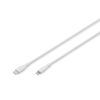 Дата кабель USB-C to Lightning 2.0m USB 2.0 60W silicone white Digitus (AK-600110-020-W)