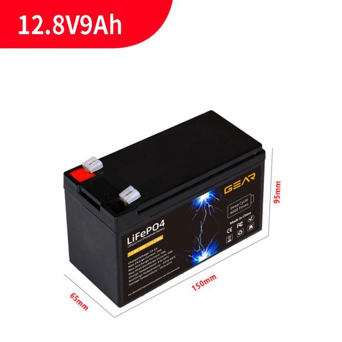 Батарея LiFePo4 GEAR 12.8V - 9Ah (GB-LiFePo4-12.8-9) изображение 2