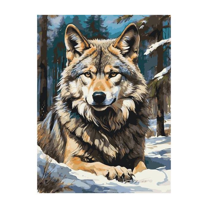 Картина по номерам ArtCraft Волк в лесу 40х50 см (11575-AC) изображение 2