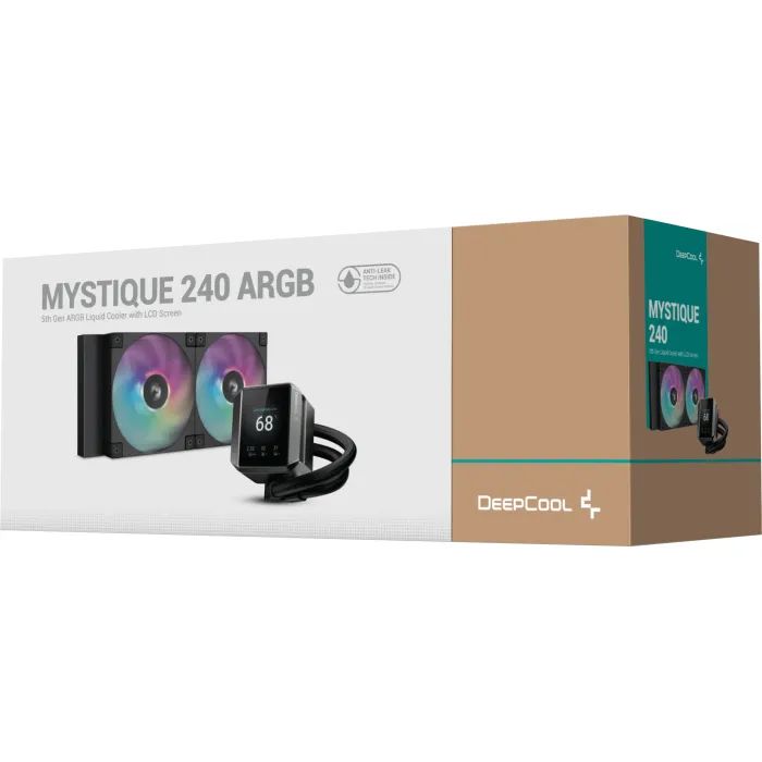 Система жидкостного охлаждения Deepcool Mystique 240 ARGB Black (R-LX550-BKADSNC-G-1) изображение 6