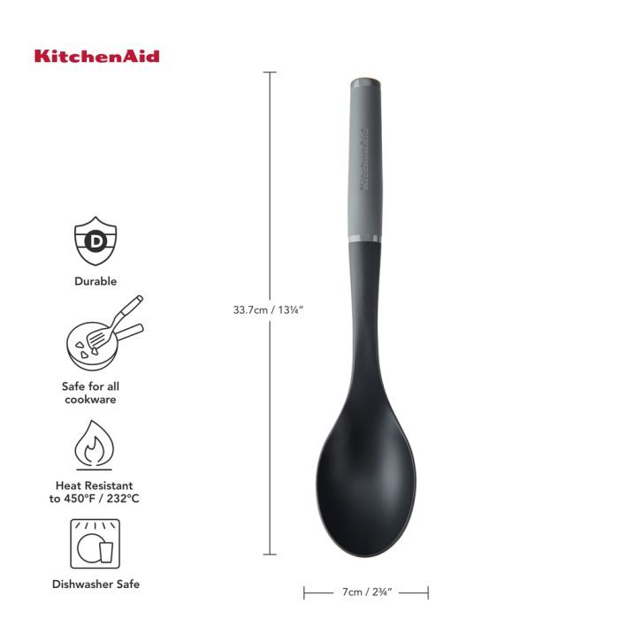Ложка поварская KitchenAid Coreline для сервіровки, 34 см, сіра (KAS003OHCGG) изображение 4