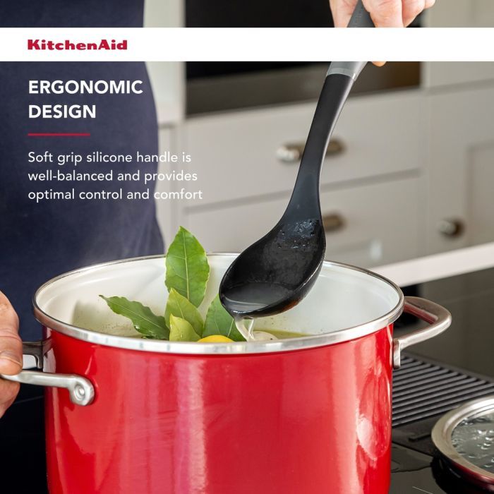 Ложка поварская KitchenAid Coreline для сервіровки, 34 см, сіра (KAS003OHCGG) изображение 6