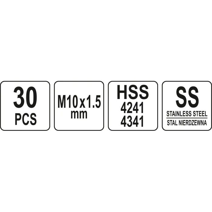 Набор инструментов Yato для ремонта резьбы M10x1,5 (YT-17634) изображение 4