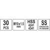 Набор инструментов Yato для ремонта резьбы M10x1,5 (YT-17634) изображение 4