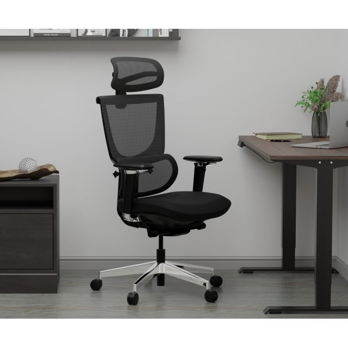 Офисное кресло Mealux S8 Air Fabric Black (HF-S8P F/B) изображение 12