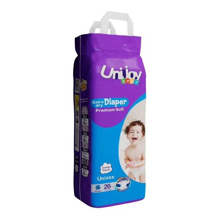 Підгузки Unijoy baby Soft XL 5 (14-17 кг) 26 шт (6998526216200) зображення 2 Підгузки Unijoy baby Soft XL 5 (14-17 кг) 26 шт (6998526216200) зображення 2