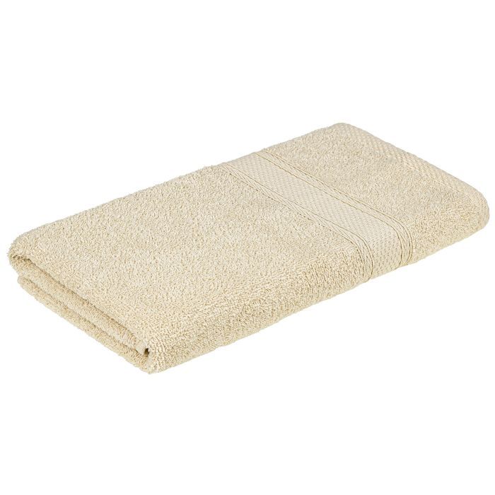 Полотенце Home Line махровое бордюрное (кремовое) 400 гр/м2, 50х90 см (181814)