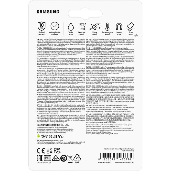 Карта памяти Samsung 64GB microSD class 10 UHS-I U3 V30 A2 EVO Plus (MB-MC64SA/EU) изображение 9