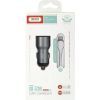 Зарядное устройство XO TZ09 2.4A/2 USB + cable lightning Grey (XO-TZ09L-GR) изображение 4