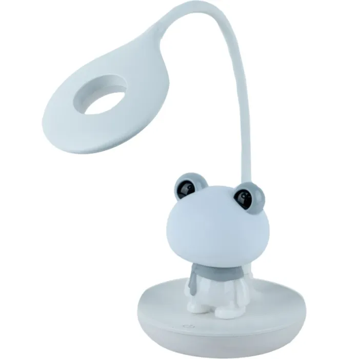 Настільна лампа Kite Froggy LED з акумулятором, біла (K24-492-3-1)