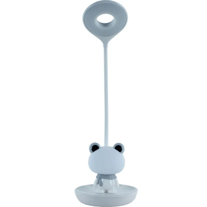 Настільна лампа Kite Froggy LED з акумулятором, біла (K24-492-3-1) зображення 3