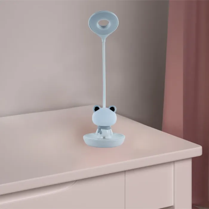 Настільна лампа Kite Froggy LED з акумулятором, біла (K24-492-3-1) зображення 6