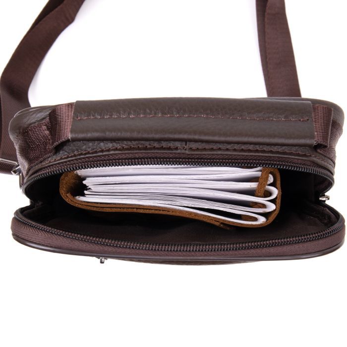 Сумка Vintage Коричнева (20436) зображення 5