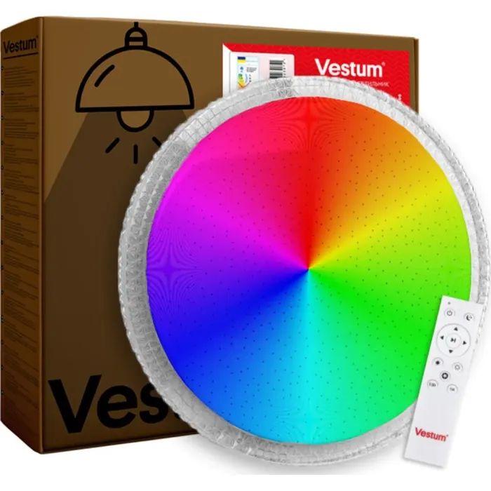 Светильник Vestum CRYSTAL зоряне небо 76W 3000К-6500К RGB з ДК (VS-91070)