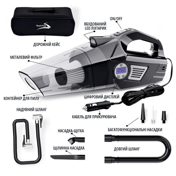 Пылесос Aspiring Windstorm 2 with inflator 2 in 1 изображение 5