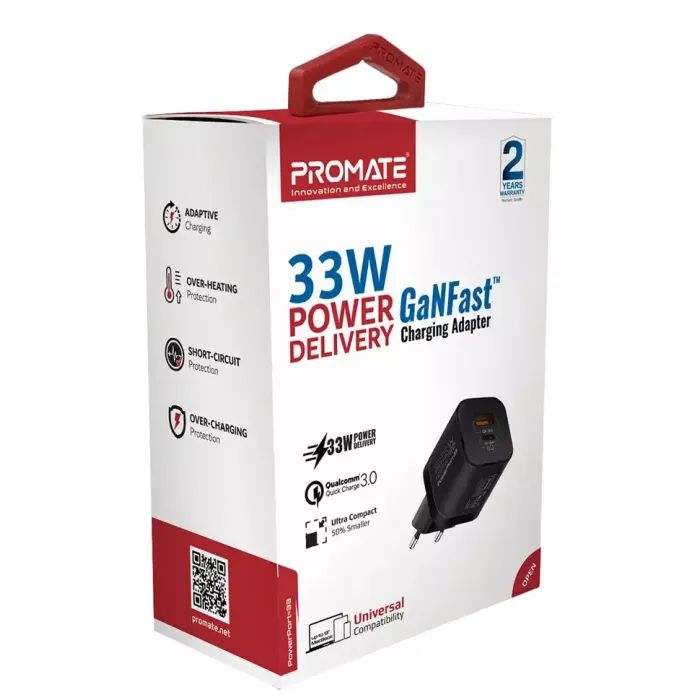 Зарядное устройство Promate powerport-33.black изображение 2