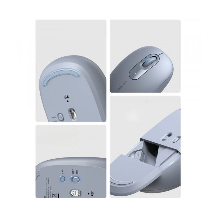 Мышка Ugreen MU105 Wireless Light Blue (90671) изображение 3