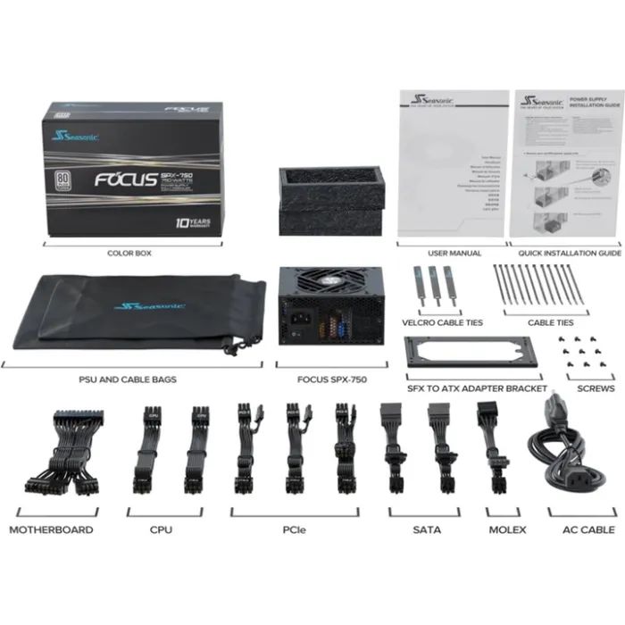 Блок питания Seasonic 750W (FOCUS-SPX-750) изображение 8