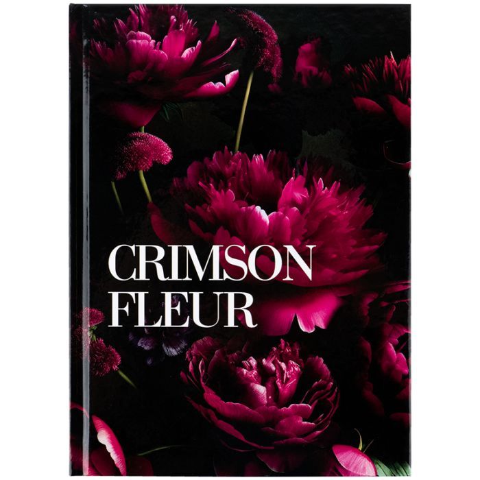 Книга записная Axent Crimson fleur А5, 96 листов, клетка, твердая обложка (8459-4-A)
