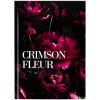 Книга записная Axent Crimson fleur А5, 96 листов, клетка, твердая обложка (8459-4-A)