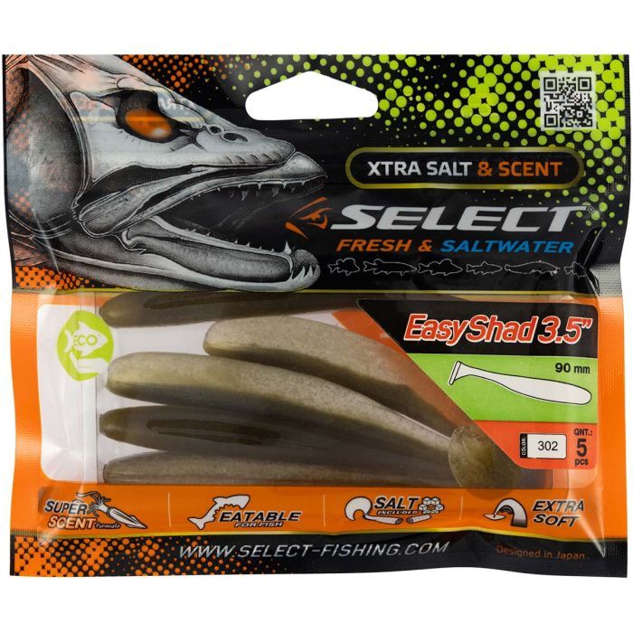 Силикон рыболовный Select Easy Shad 3.5" col.045 (5 шт/упак) (1870.05.62) изображение 2