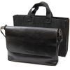 Сумка Grande Pelle Кожаная мужская Черная (11429) изображение 9