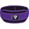 Атлетический пояс RDX RX5 Double Belt неопреновий Purpel S (WBD-RX5PR-S) изображение 4