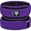 Атлетический пояс RDX RX5 Double Belt неопреновий Purpel S (WBD-RX5PR-S)