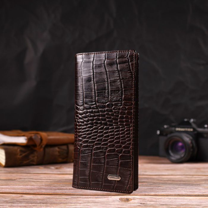 Гаманець Canpellini З натуральної шкіри Коричневий (21905) зображення 7