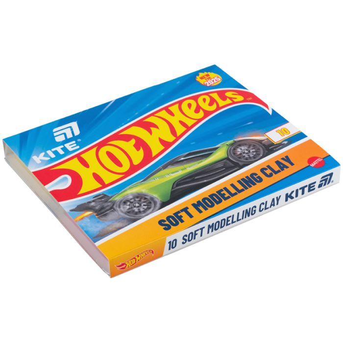 Пластилин Kite Hot Wheels восковий, 8 кольорів, 160 г (HW25-082) изображение 2
