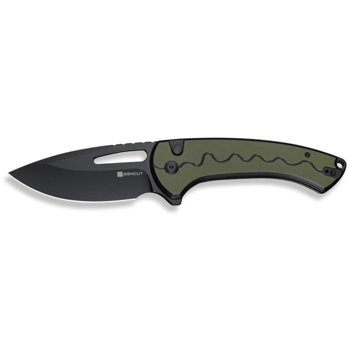 Нож Sencut Squiggy, Burgundy/Black G10, Darkwash (S24082A-3)