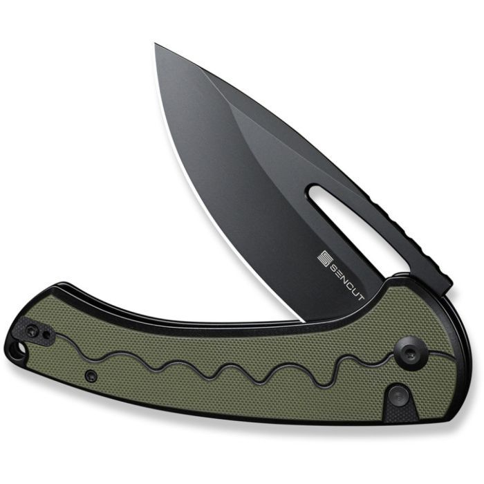 Нож Sencut Squiggy, Burgundy/Black G10, Darkwash (S24082A-3) изображение 5