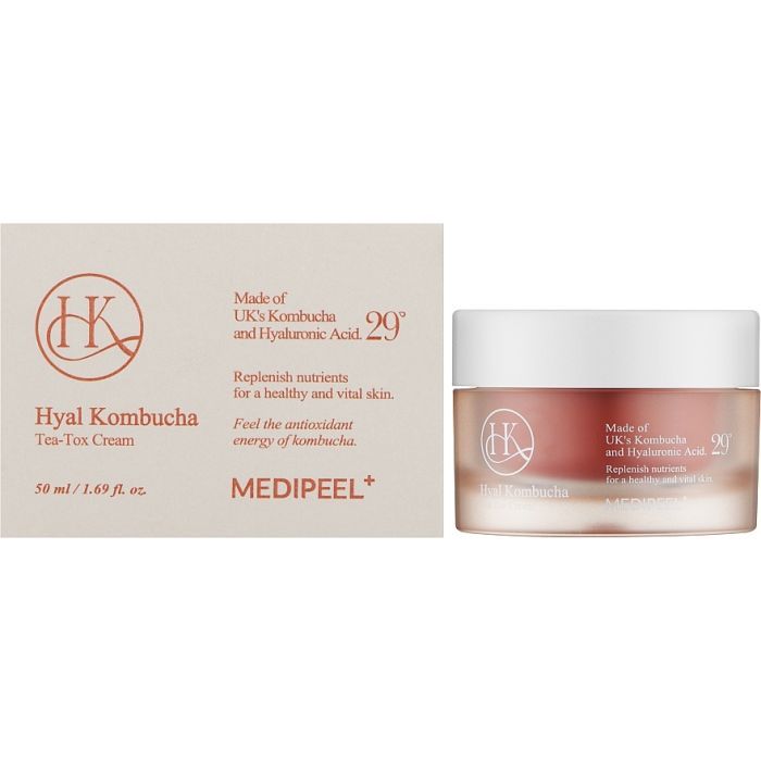 Крем для лица Medi-Peel Hyal Kombucha Tea-Tox Cream 50 мл (8809409346489) изображение 2