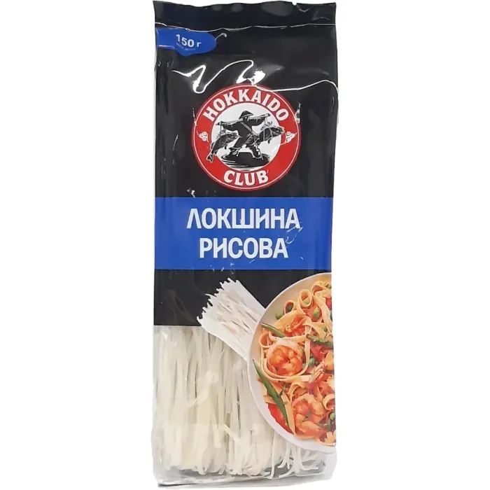 Макароны Hokkaido Club Вермишель Лапша рисовая 150 г (4820172443384)