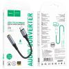 Кабель мультимедийный USB-C to 3.5mm F 1.0m LS36 Fresh Black HOCO (6942007608886) изображение 6