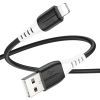 Дата кабель USB 2.0 AM to Lightning 1.0m 2.4A silicone X82 black HOCO (6931474768537) изображение 2