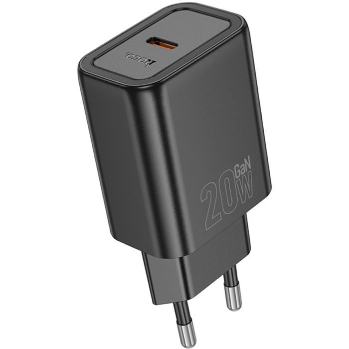 Зарядний пристрій HOCO N60 Gentle USB-C PD20W Black (6942007644174) зображення 2