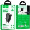 Зарядний пристрій HOCO N60 Gentle USB-C PD20W Black (6942007644174) зображення 4